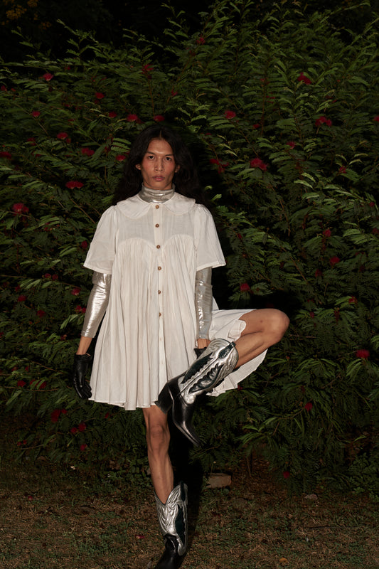 'I am Damn Fun' Dress (White)