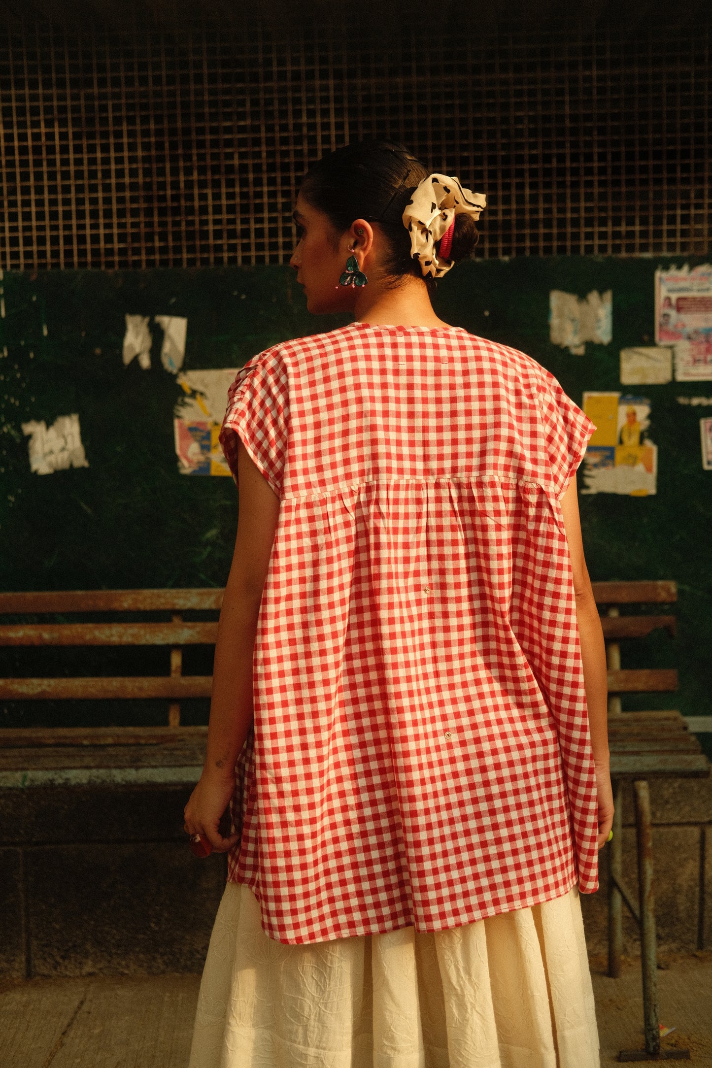 Snap it Top (Red Gingham)
