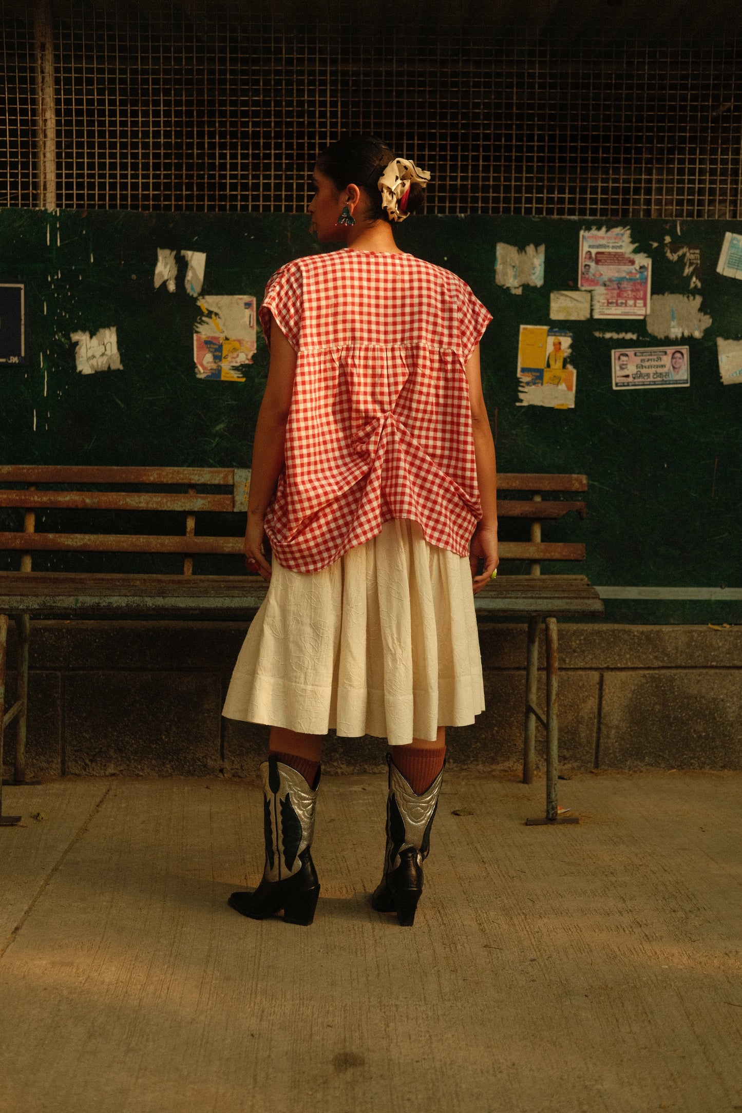 Snap it Top (Red Gingham)