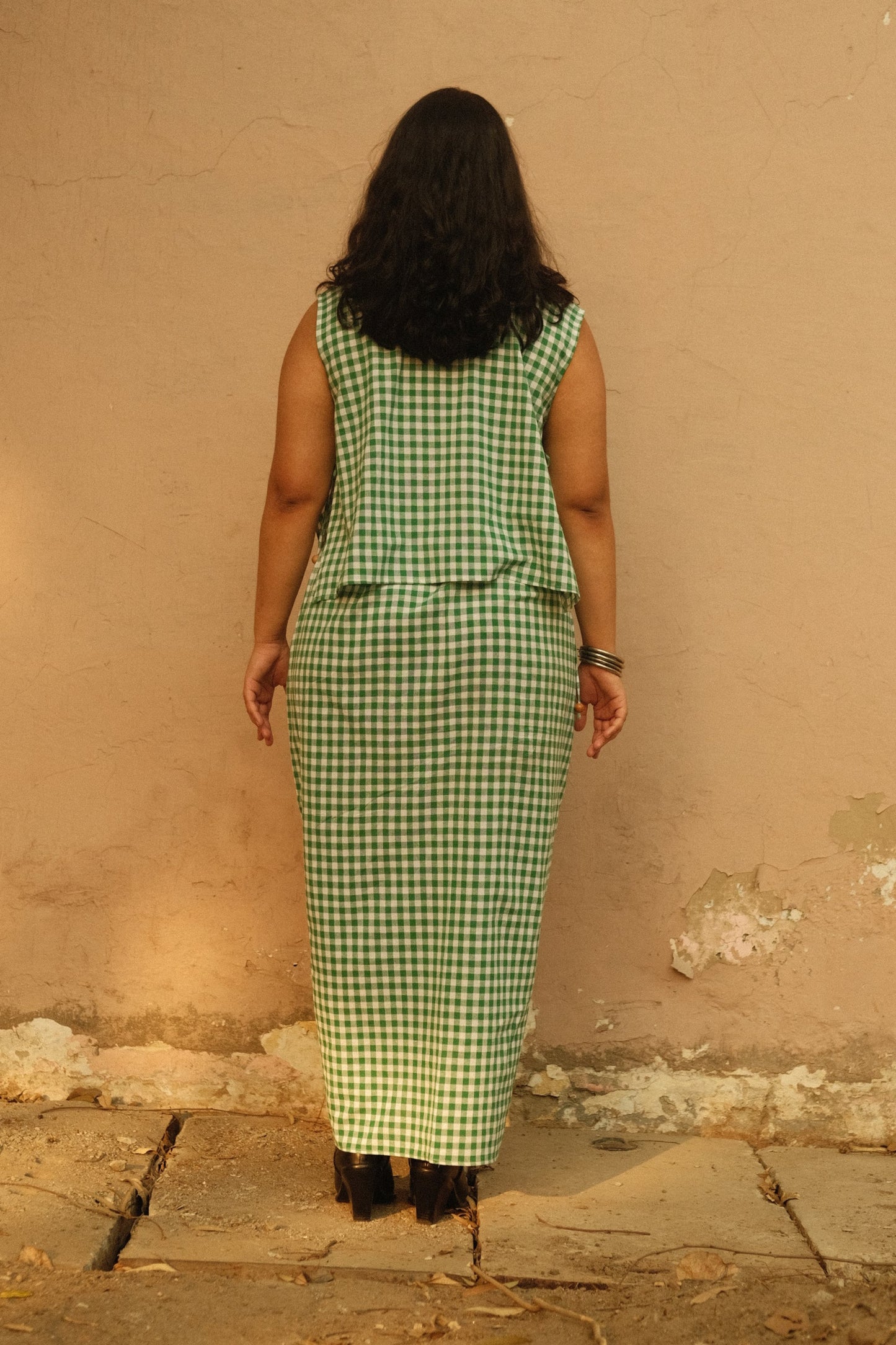 Napkin Much? Top (Green Gingham)