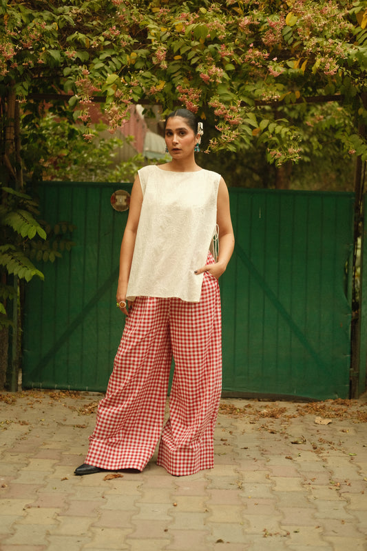 Stand-Proof Pants (Red Gingham)