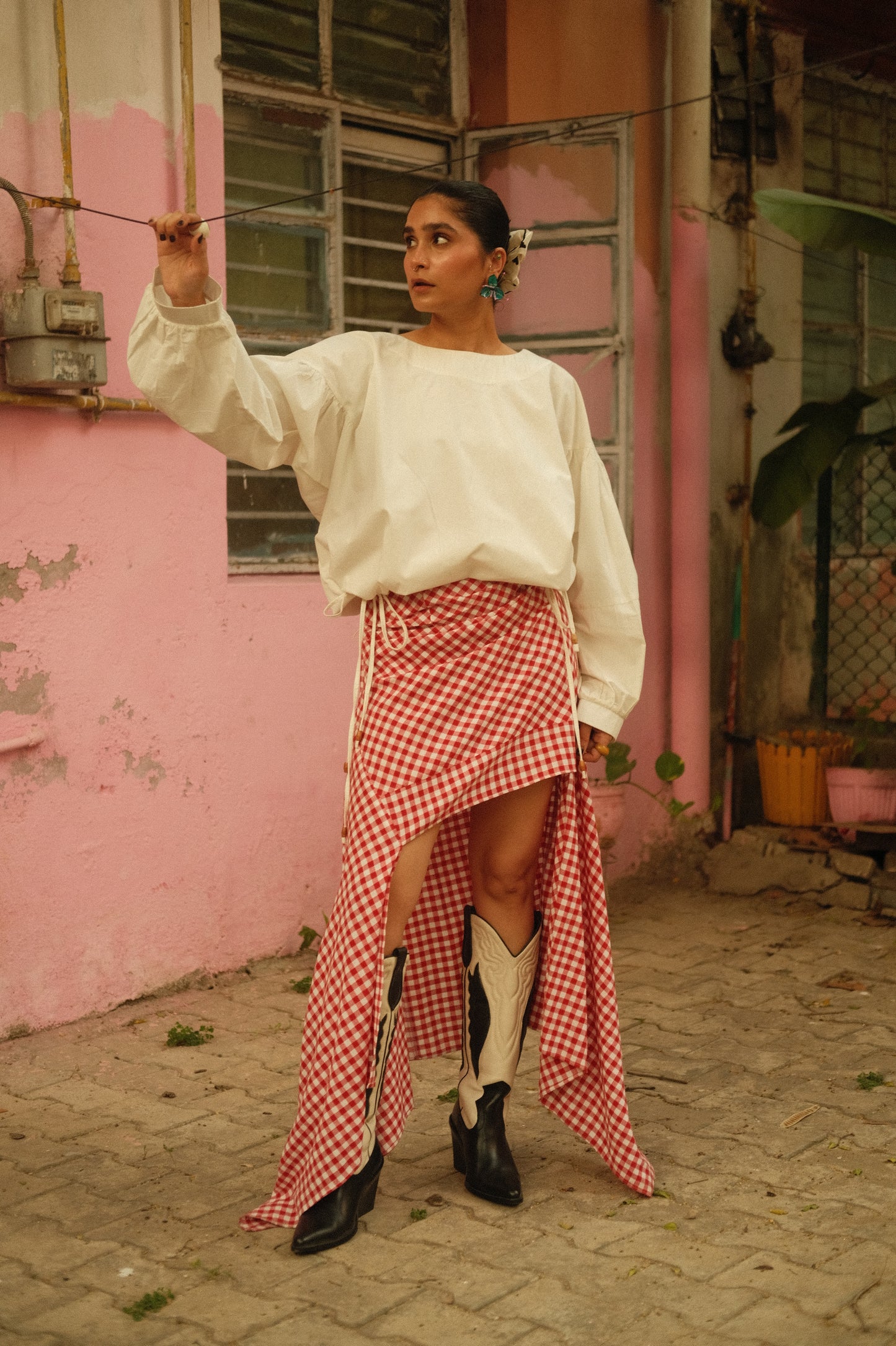 Half-Baked Skirt (Red Gingham)