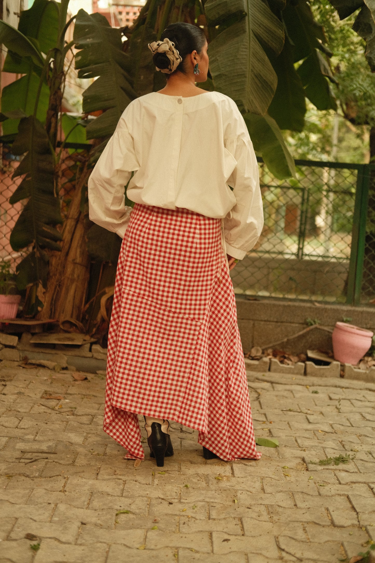 Half-Baked Skirt (Red Gingham)