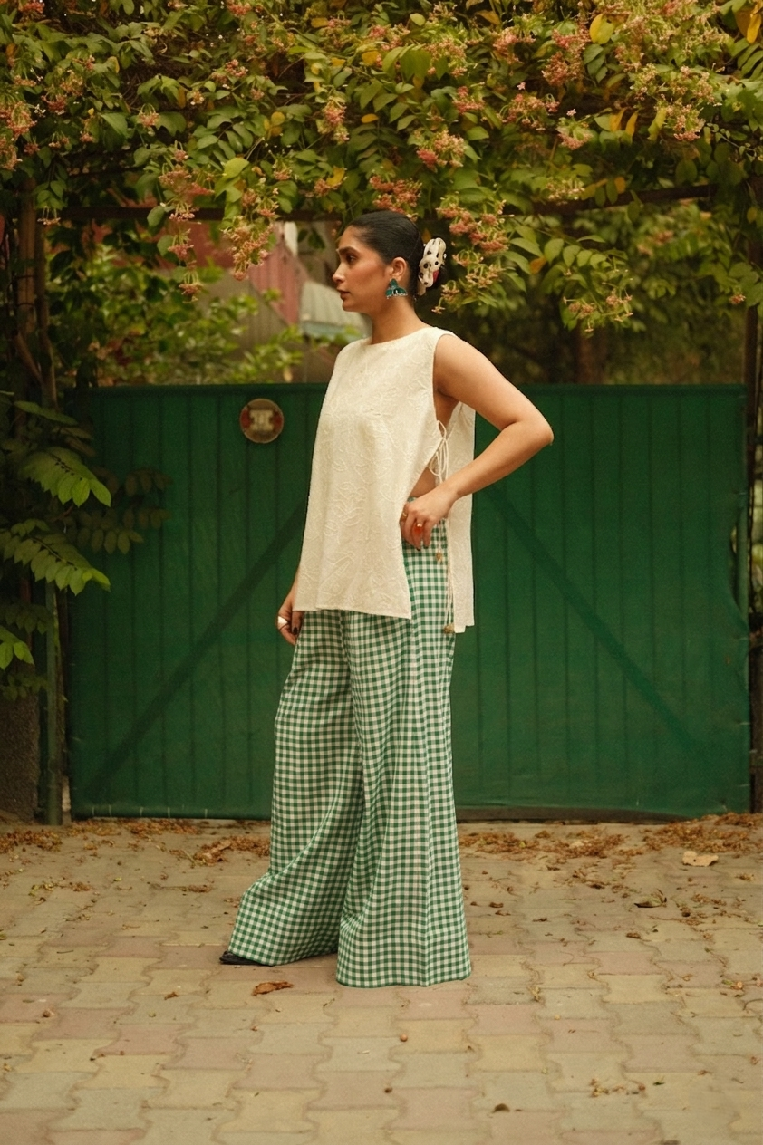 Stand-Proof Pants (Green Gingham)