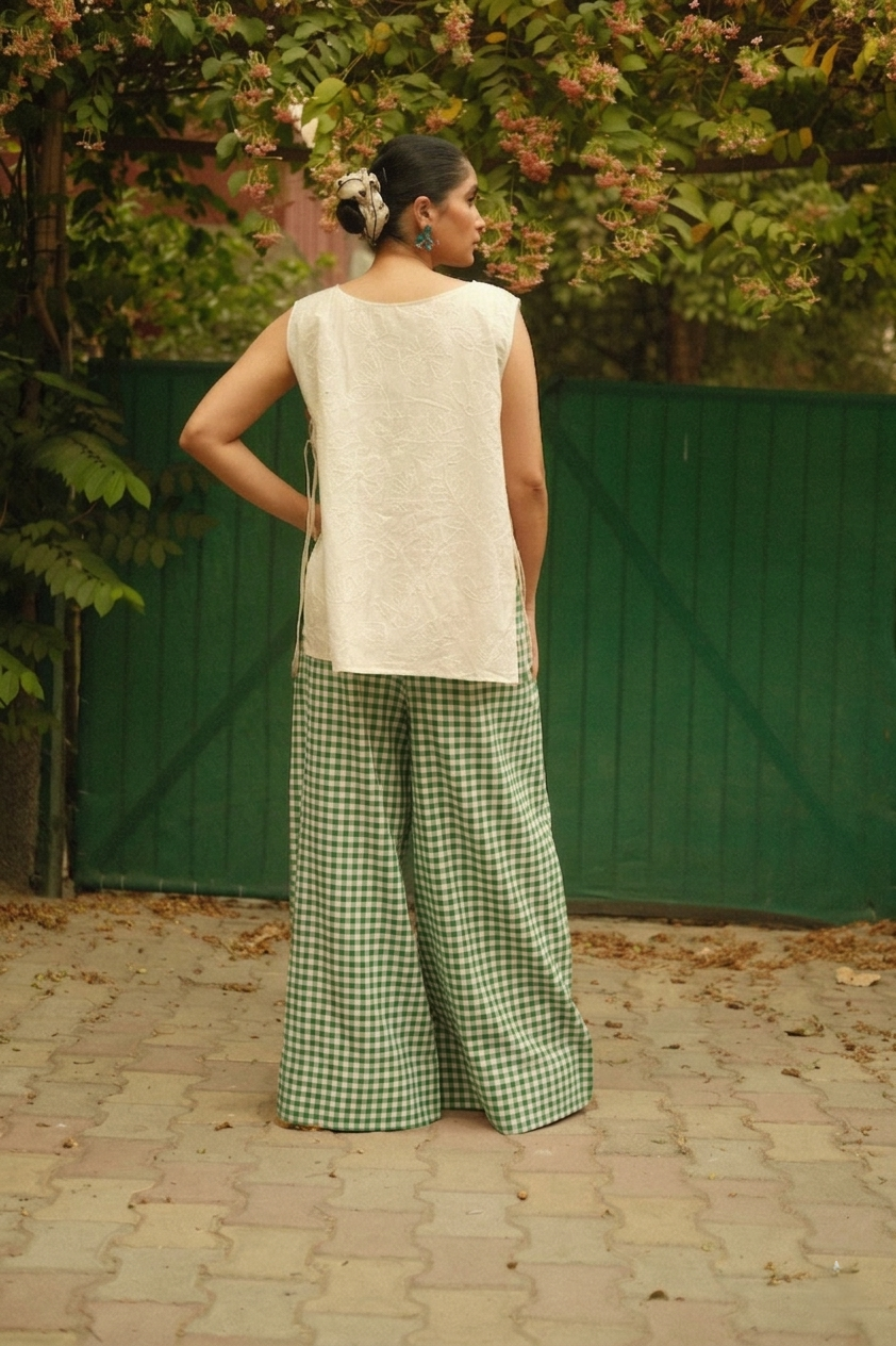 Stand-Proof Pants (Green Gingham)